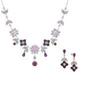 Cherry Blossom Crystal Neck Ear Set 10302 0012 a main