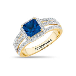 Personalized Birthstone Diamond Statement Ring 11315 0015 i september