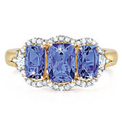 trilogy tanzanite diamond ring UK TDGR b two