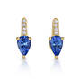 tanzanite and white topaz gala earrings UK TDGE a main