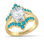 Personalised Birthstone Tiara Ring, Personalized Birthstone Tiara Ring 10729 0017 l december