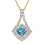 Blue Skies Aquamarine Diamond 14kt Gold Pendant 11295 0019 a main