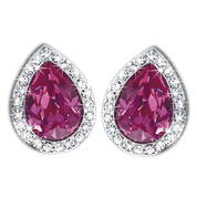 hot pink crystal element earrings UK HPSWE a main