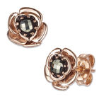 marcasite rose stud silver earrings UK MRSSE a main