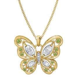 the birthstone butterfly pendant UK BSBUP h eight