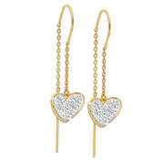 diamond heart drop earrings UK DIHDRE a main