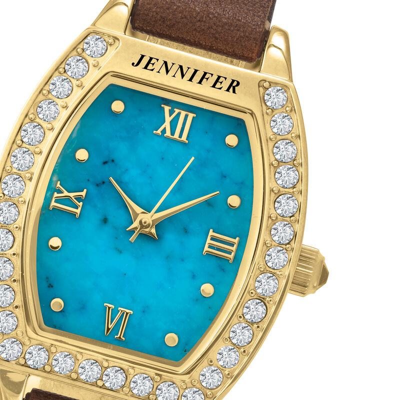 Personalized Turquoise Watch 10060 0014 b closeup