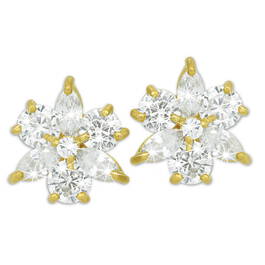 crystal snowdrop necklace set UK SBNS b two
