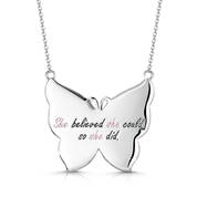 granddaughter crystal butterfly pendant UK GRABP b two