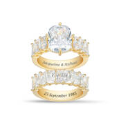 forever anniversary personalised ring set UK FAPRS b two