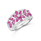 scarlet bloom ruby ring UK SBRR a main