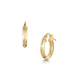 chic essentials 9ct gold mini hoops UK GEGMH a main
