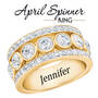 Birthstone Spinner Ring, birthstone spinner ring UK BSPPR f six