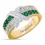birthstone beauty diamond kiss personalised ring UK BSDKR e may