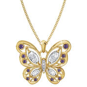 the birthstone butterfly pendant UK BSBUP b two