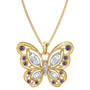 the birthstone butterfly pendant UK BSBUP b two