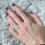 11142 0170   Fancy Genuine Diamond 14k Y Gold Crossover Ring  Model