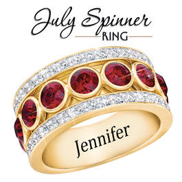 birthstone spinner ring UK BSPPR i nine