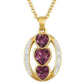 i love you birthstone pendant UK ILYBP2 b two
