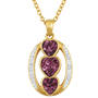 i love you birthstone pendant UK ILYBP2 b two