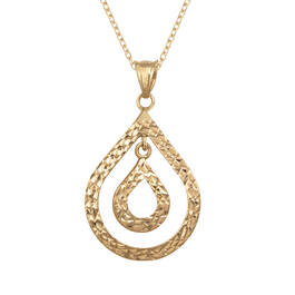 Drops of Splendor 10kt Gold Pendant 6725 0019 a main