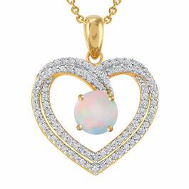 Personalized Birthstone Heart Pendant 6307 001 5 10