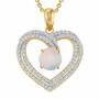 Personalized Birthstone Heart Pendant 6307 001 5 10