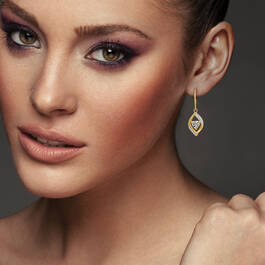 Love Spiral Diamond Pendant Earrings 10946 0014 m model earring
