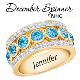 birthstone spinner ring UK BSPPR n fourteen