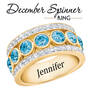 Birthstone Spinner Ring, birthstone spinner ring UK BSPPR n fourteen