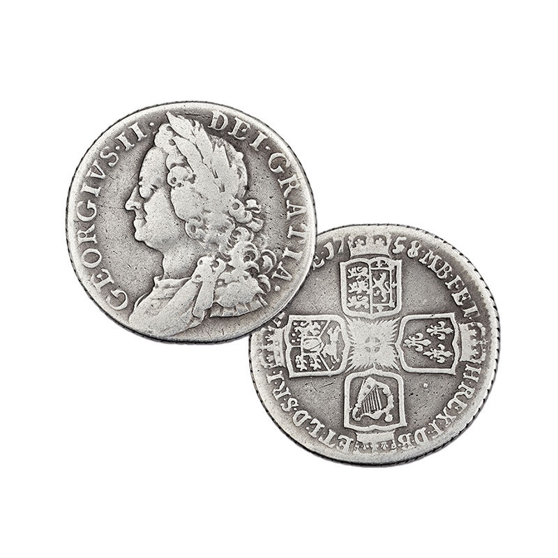 the georgian silver shillings UK KGS c three