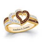two hearts one love personalised ring UK HPDR a main