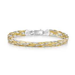 divine italian silver braid bracelet UK DISBB a main