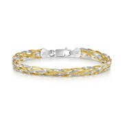 divine italian silver braid bracelet UK DISBB a main