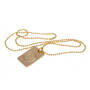 The Leicester City Gold-plated Dog Tag, the leicester city gold plated dog tag UK LEGDT b two