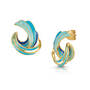 tidal wave enamel earrings UK TWENE a main
