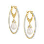 Precious In Pearls Diamond Hoop Earrings 6598 0013 a main