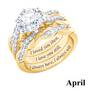 i still do birthstone ring set UK BSDRS f six