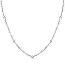 italian inarzo silver beaded necklace UK IISBN a main