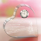 my daughter forever crystal desk clock UK MDFCC2 a main