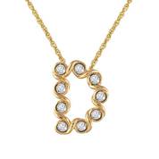 Simply Elegant Diamonisse Initial Pendant 6018 001 5 2