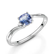 tanzanite and diamond luxure ring UK TDLR a main