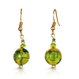 graceful green murano earring set UK GRGES a main