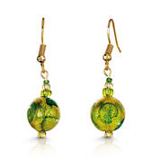 graceful green murano earring set UK GRGES a main
