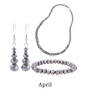 Mystic Glow Birthstone Jewellery Set, mystic glow birthstone jewellery set UK MGBJS d apr