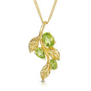 verdant vine peridot pendant UK VVPP a main