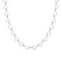 HEART TO HEART SILVER NECKLACE UK HERIN a main