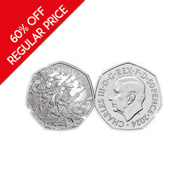 80th anniversary of d day 50p coin UK FPCD a main