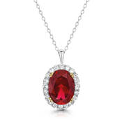 royal ruby pendant with free earrings UK RORPS b two