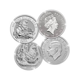 the st george and the dragon bullion coin set UK GEBS b two